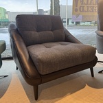 Fauteuil Corium, blauw/zwart